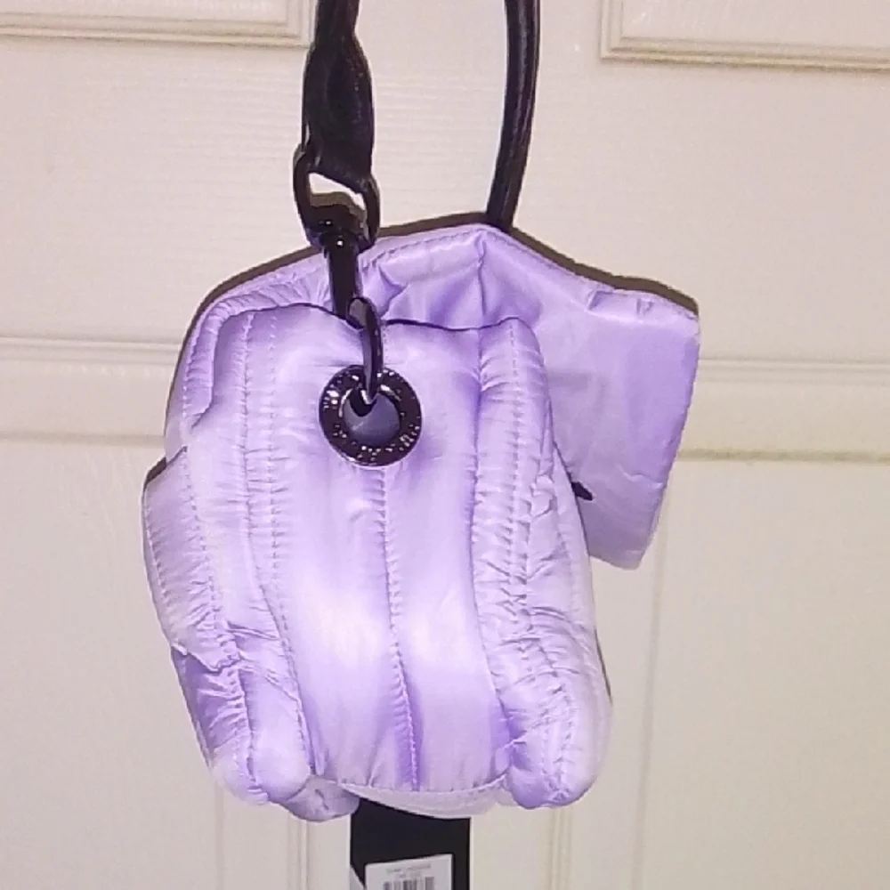 THINK ROYLN Purple and Black Quilted Shoulder Bag - Picture 4 of 9